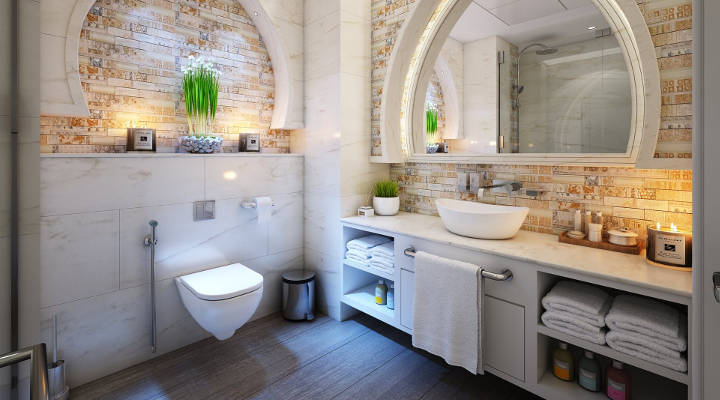 Encimeras de obra para el baño