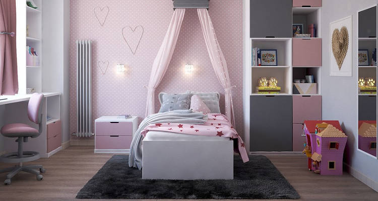 Papel pintado en habitaciones infantiles