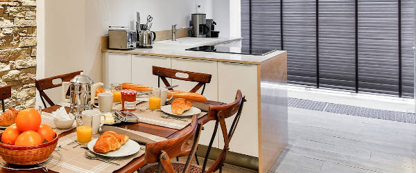 Cocina con península