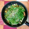 Ensalada templada de espárragos.