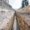 Canalización de fundición (diámetro 600) para agua potable.