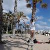 Caminata por soga de slack. Concentración y ejercicio