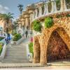 Park Güell, trabajos de mantenimiento y pintura 