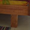 detalle cama hecha con palets