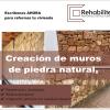 Creación de muros  de piedra natural